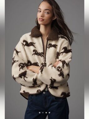 The GREAT. Pasture Fleece Jacket. New With Tags. Size 2, S/XS